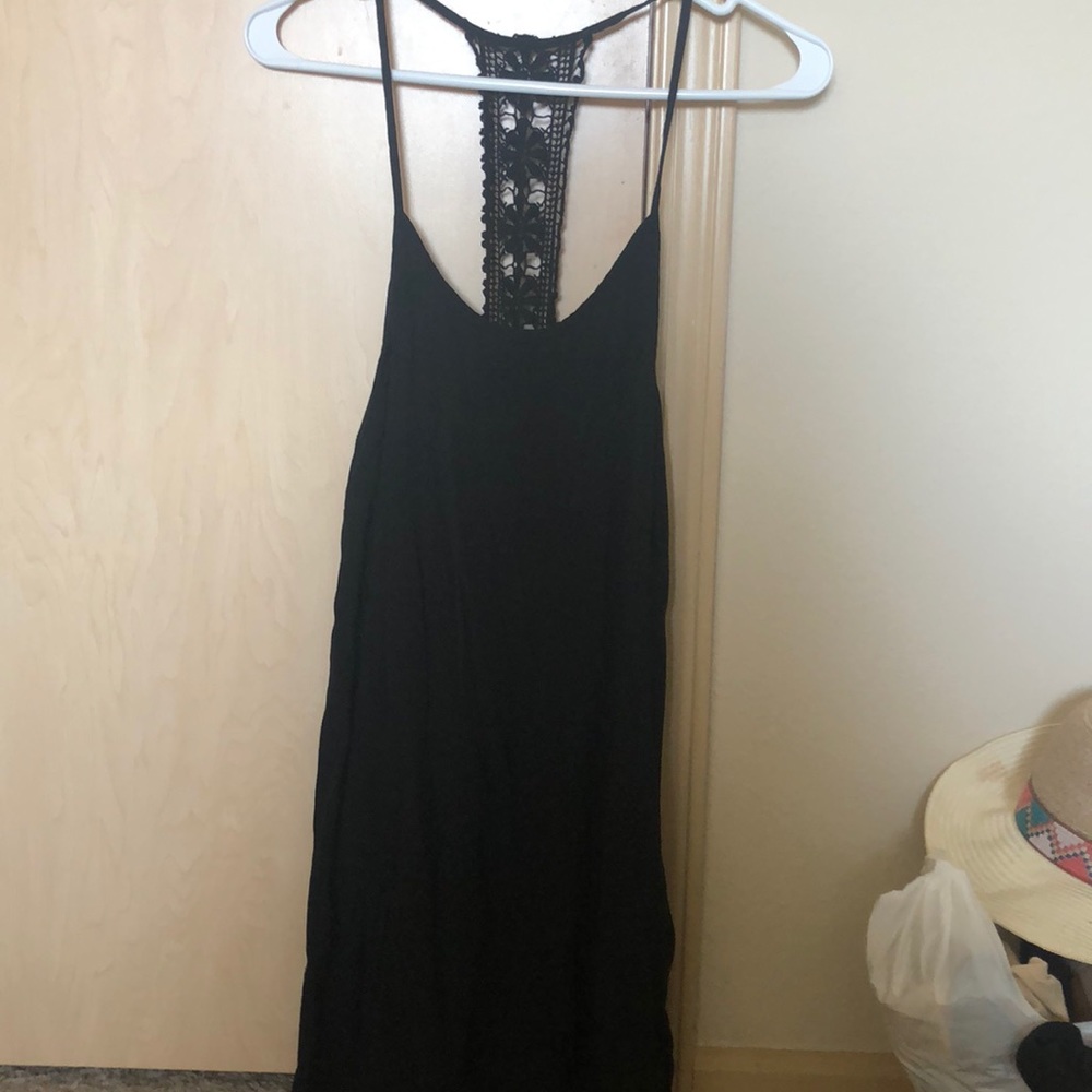 Black mini dress
